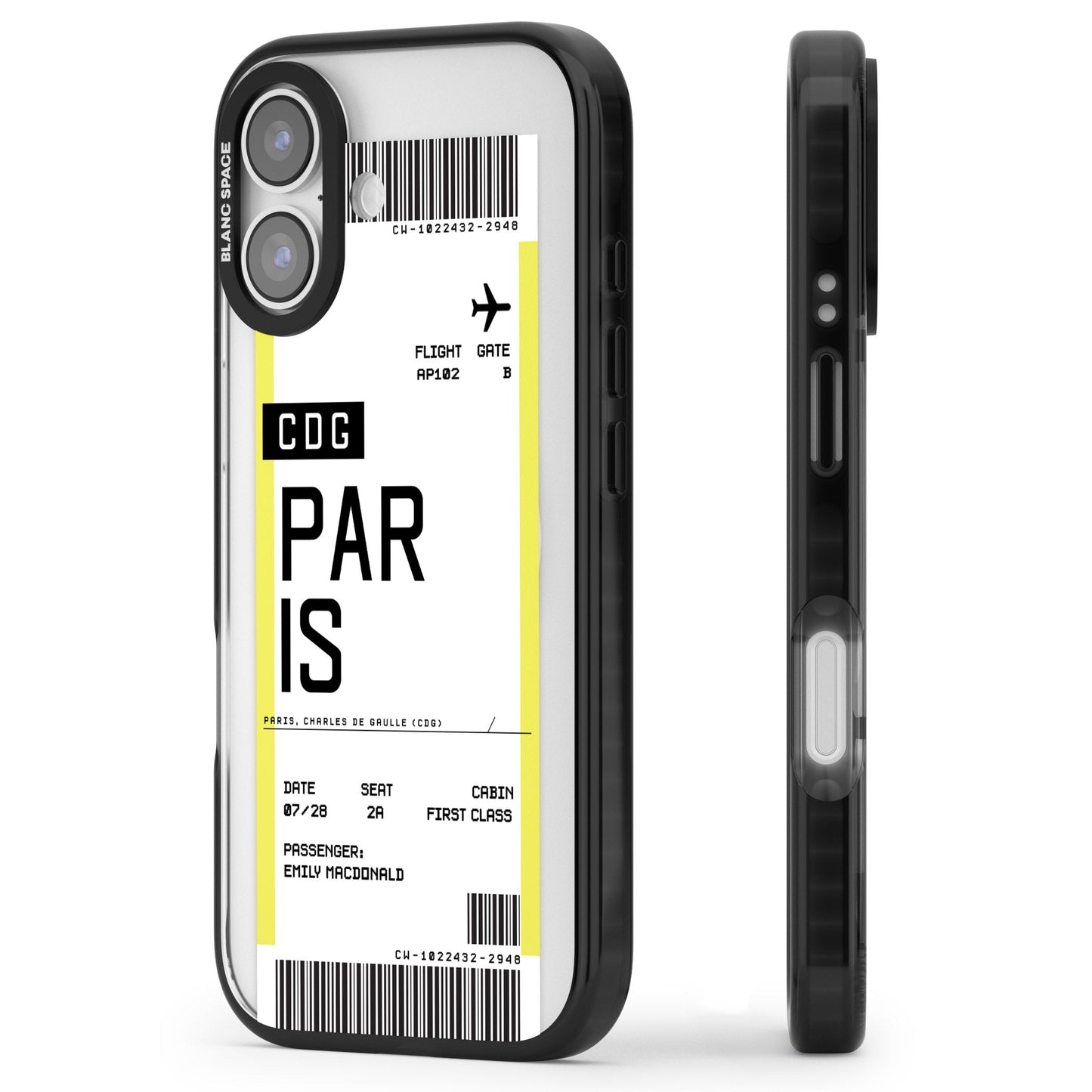 Personalised Paris Boarding Pass