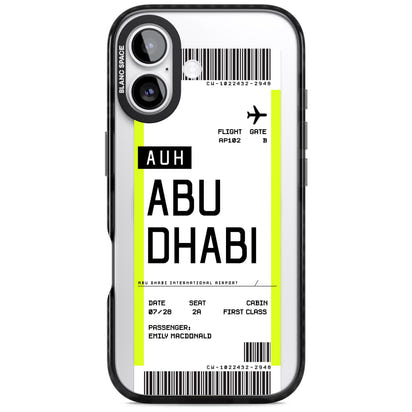 Personalised Abu Dhabi Boarding Pass