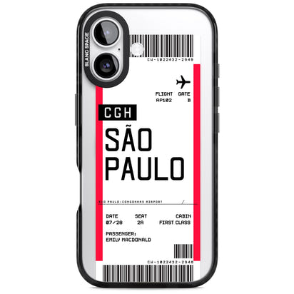 Personalisierte Bordkarte für São Paulo