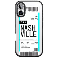 Carte d'embarquement personnalisée pour Nashville