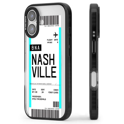 Carte d'embarquement personnalisée pour Nashville