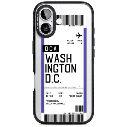 Personalised Washington D.C. Boarding Pass