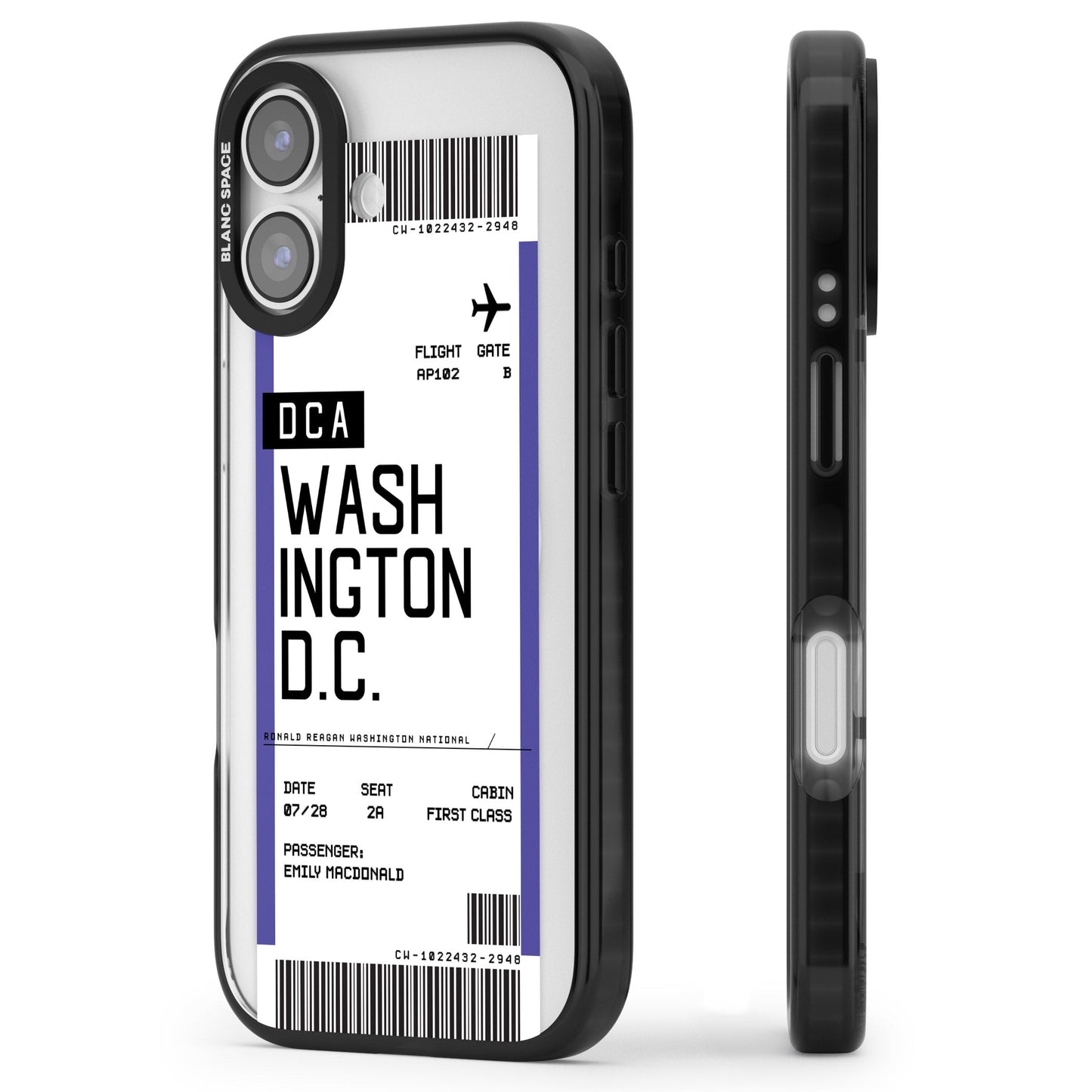 Personalised Washington D.C. Boarding Pass