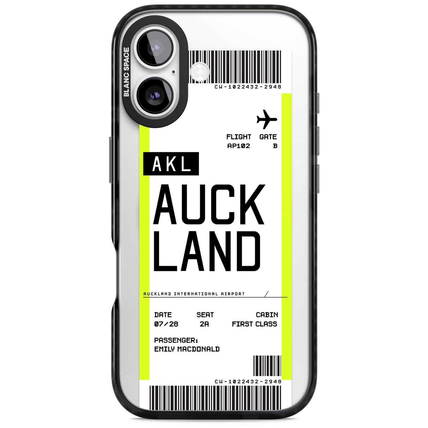 Personalised Auckland Boarding Pass