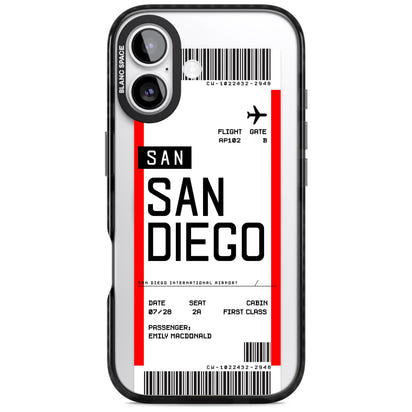 Personalised San Diego Boarding Pass