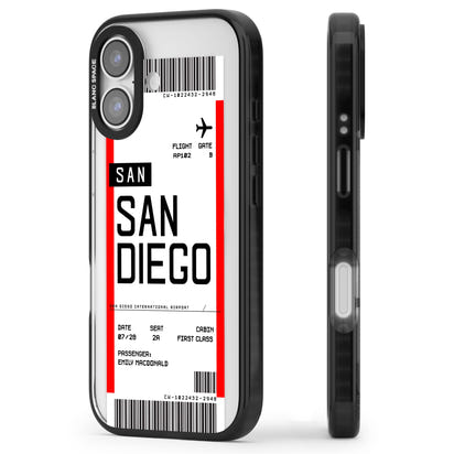 Personalised San Diego Boarding Pass