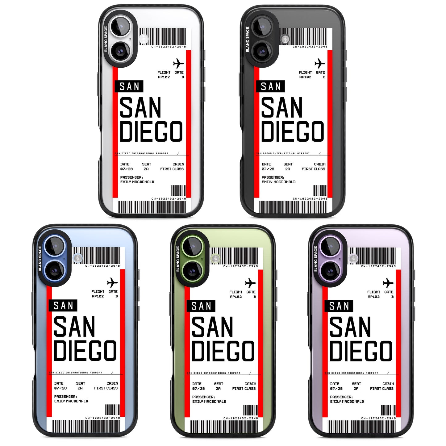 Personalised San Diego Boarding Pass