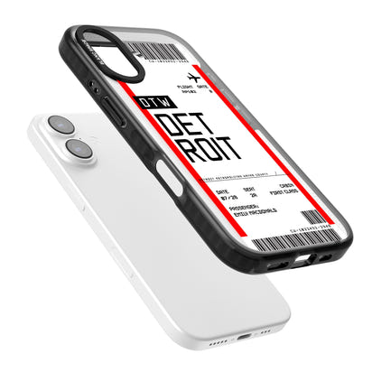 Carte d'embarquement personnalisée pour Détroit