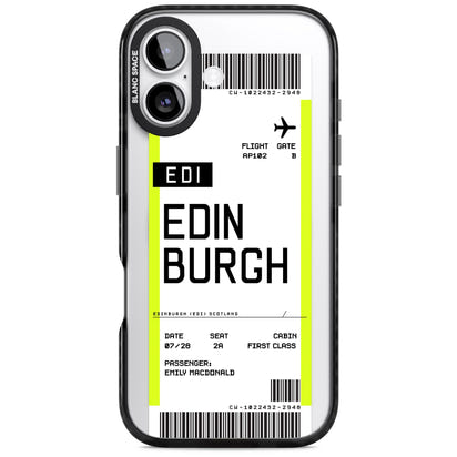 Personalised Edinburgh Boarding Pass