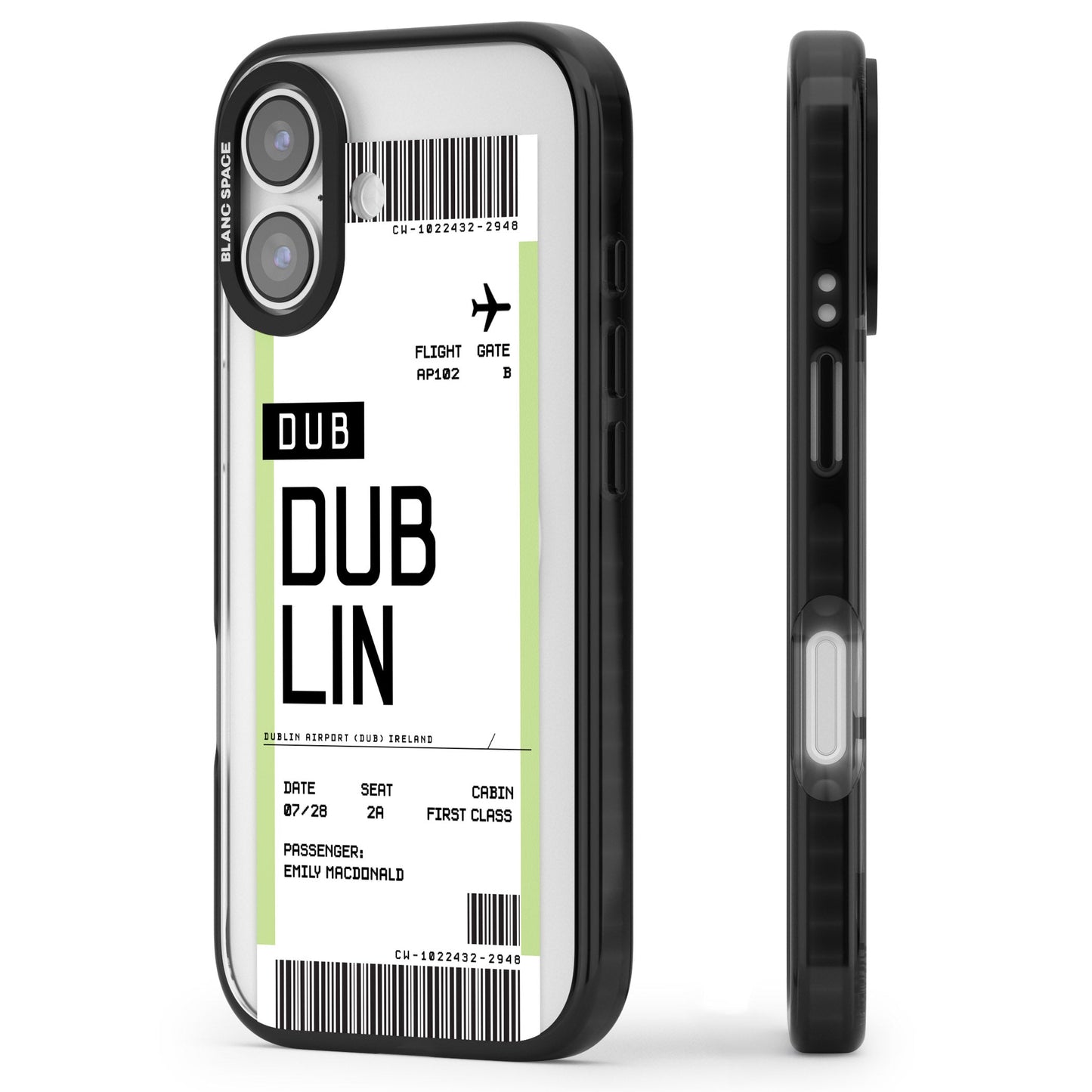 Personalised Dublin Boarding Pass