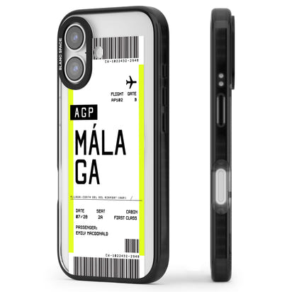 Personalised Málaga Boarding Pass