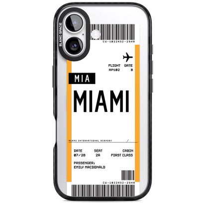Personalised Miami Boarding Pass