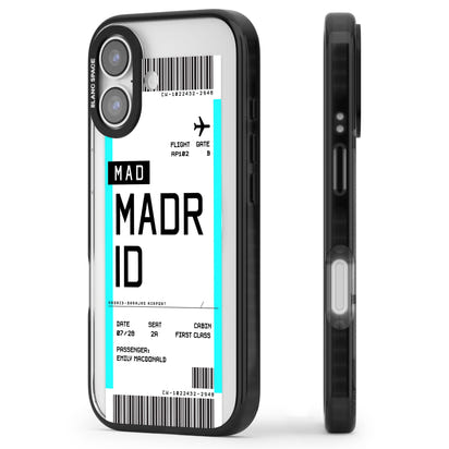 Personalised Madrid Boarding Pass