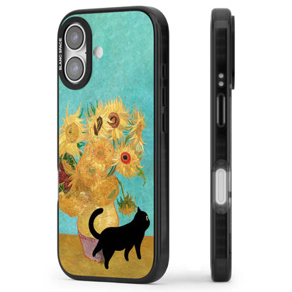 Cat with Van Gogh's Sunflowers