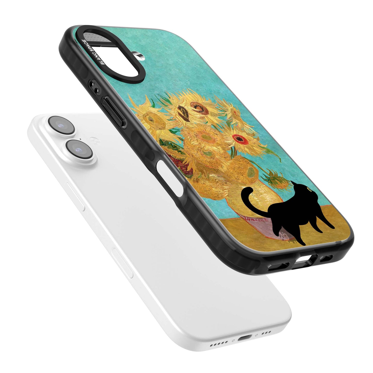 Cat with Van Gogh's Sunflowers