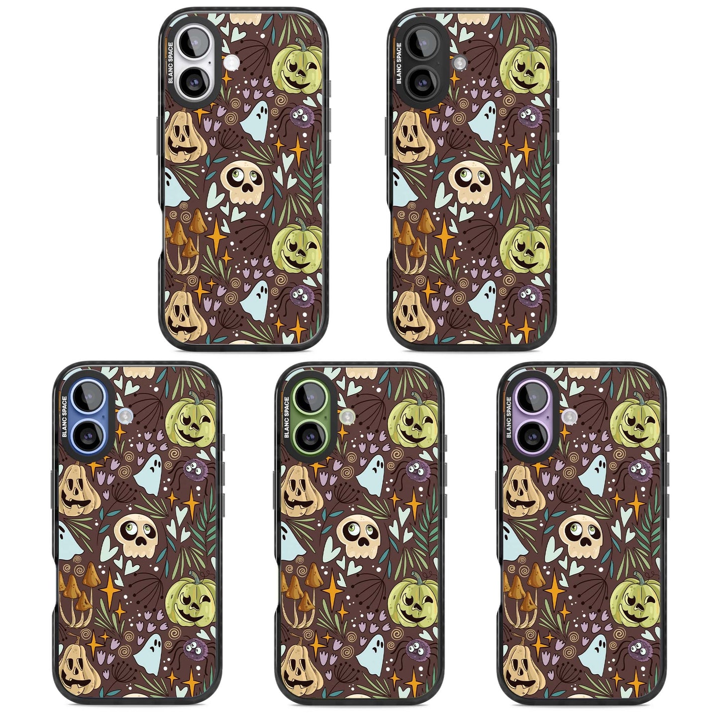 Goblincore Cartoon Halloween Pattern