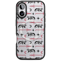 Motif renard et lame