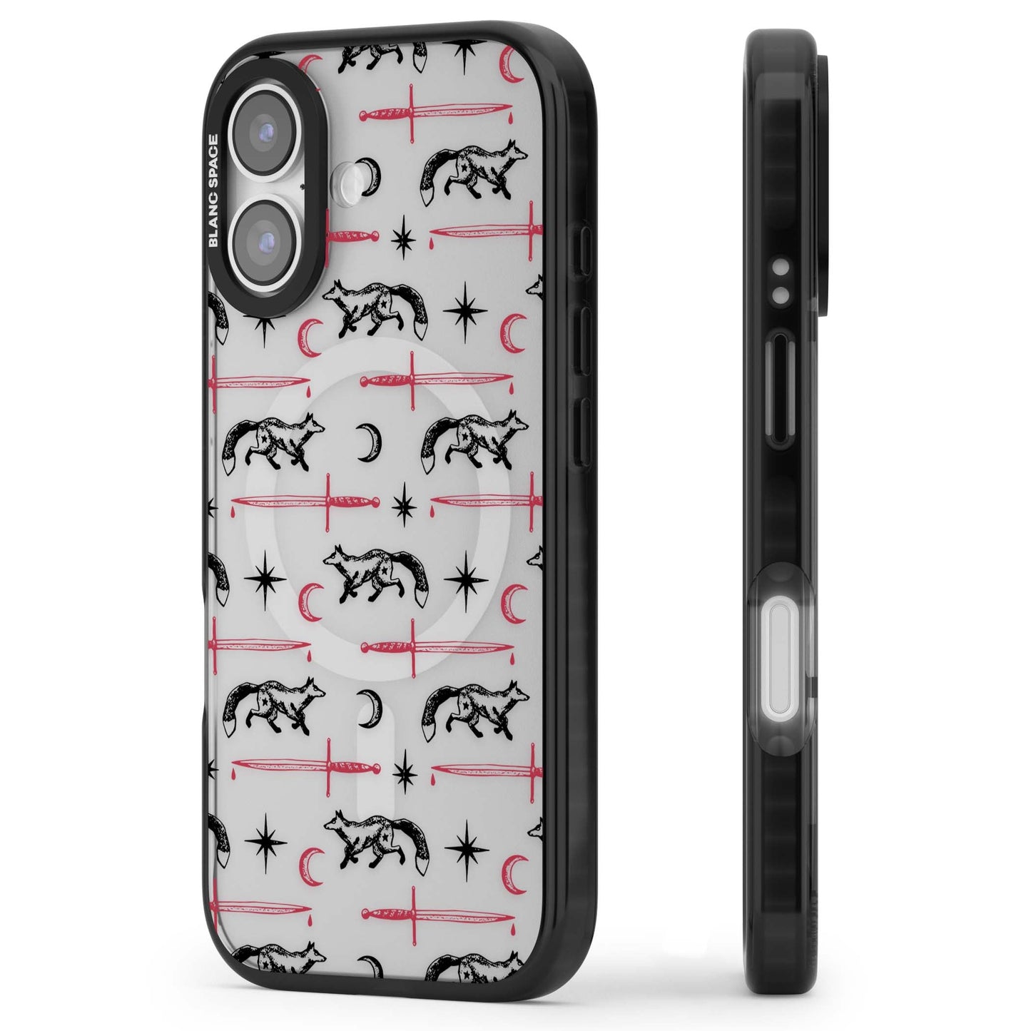 Motif renard et lame