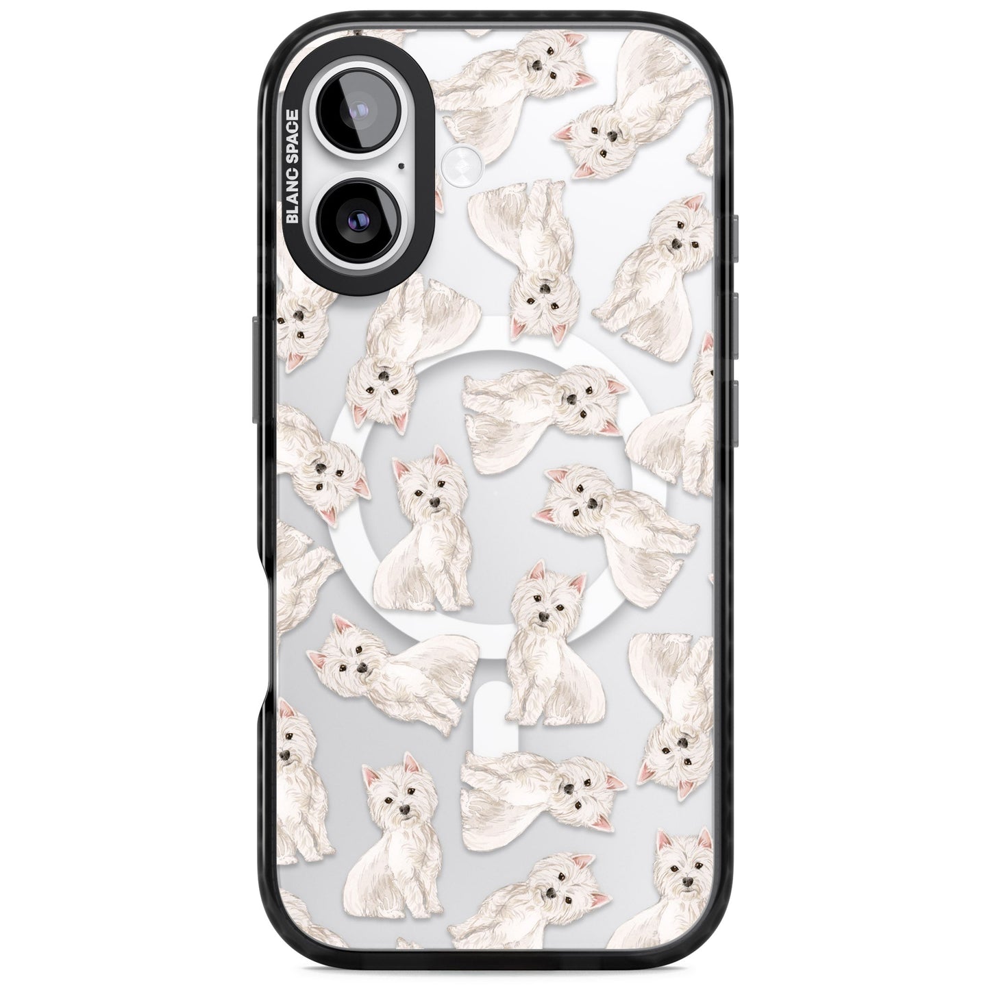 Motif de chien Westie