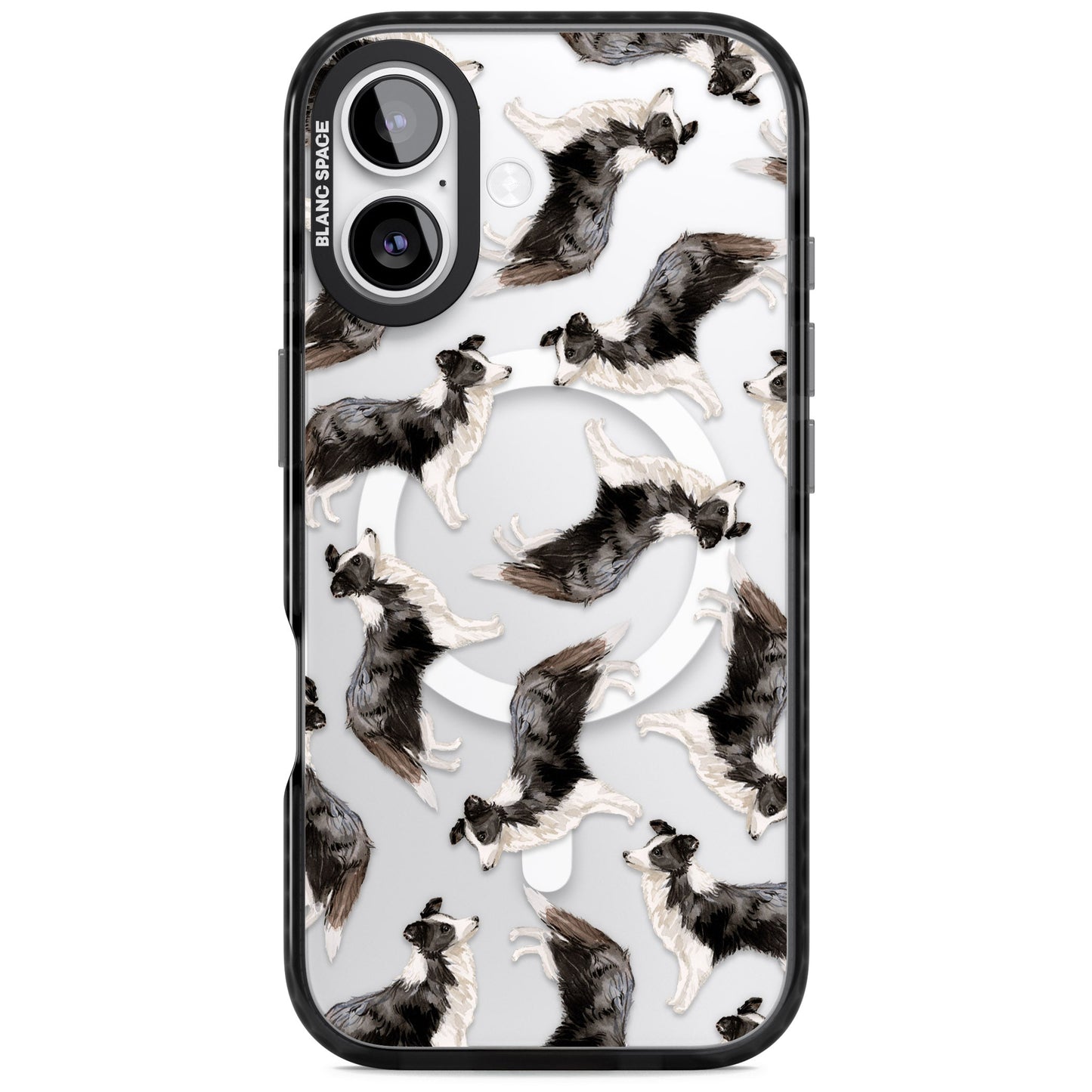 Border Collie Pattern Watercolour