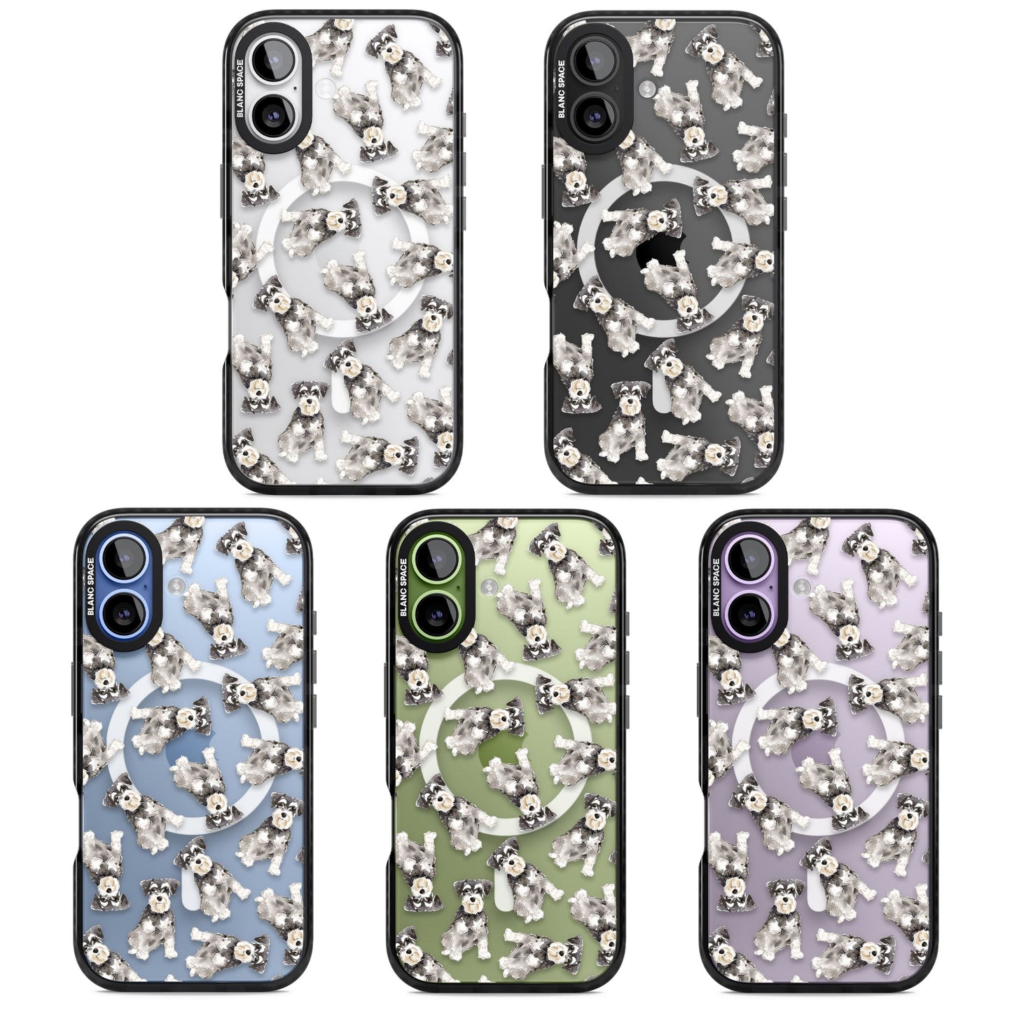 Aquarellzeichnung eines Zwergschnauzers