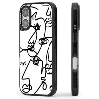 Art abstrait en noir et blanc