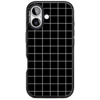Minimalist Grid Pattern Black