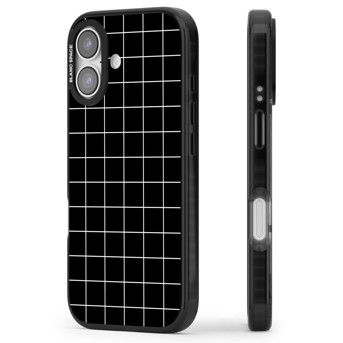 Minimalist Grid Pattern Black