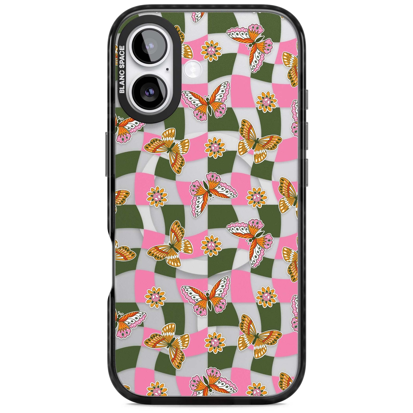 Wavy Butterfly Checked Pattern