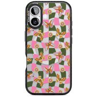 Wavy Butterfly Checked Pattern