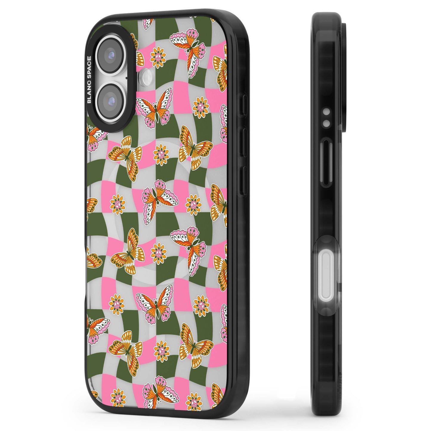 Wavy Butterfly Checked Pattern