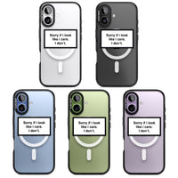 Excusez-moi si j'ai l'air de m'en soucier.