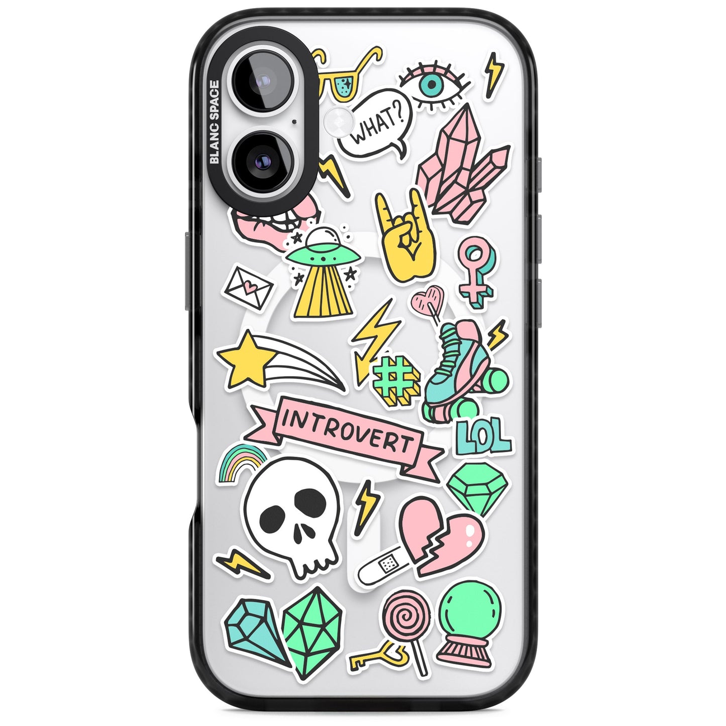 Autocollant introverti