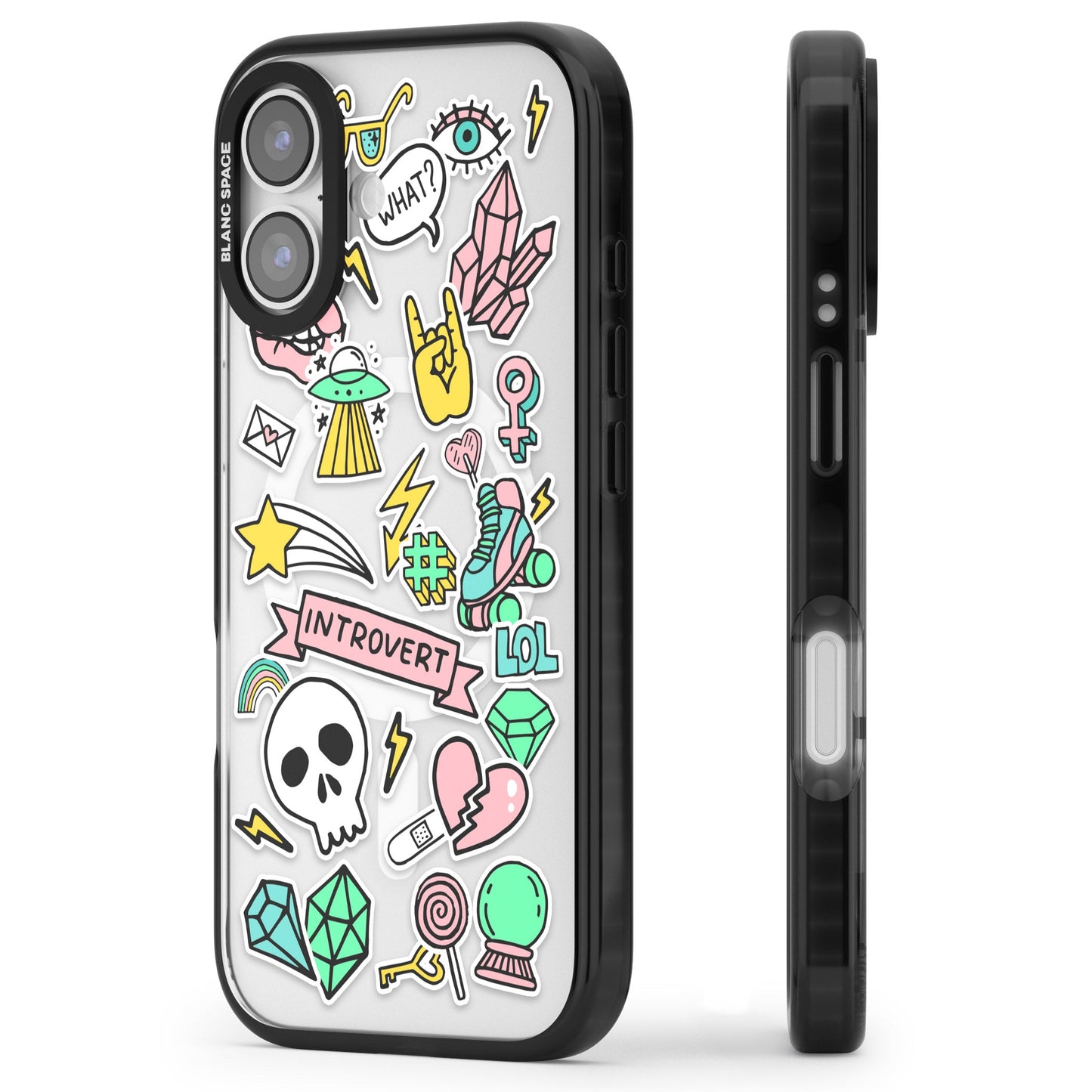 Autocollant introverti