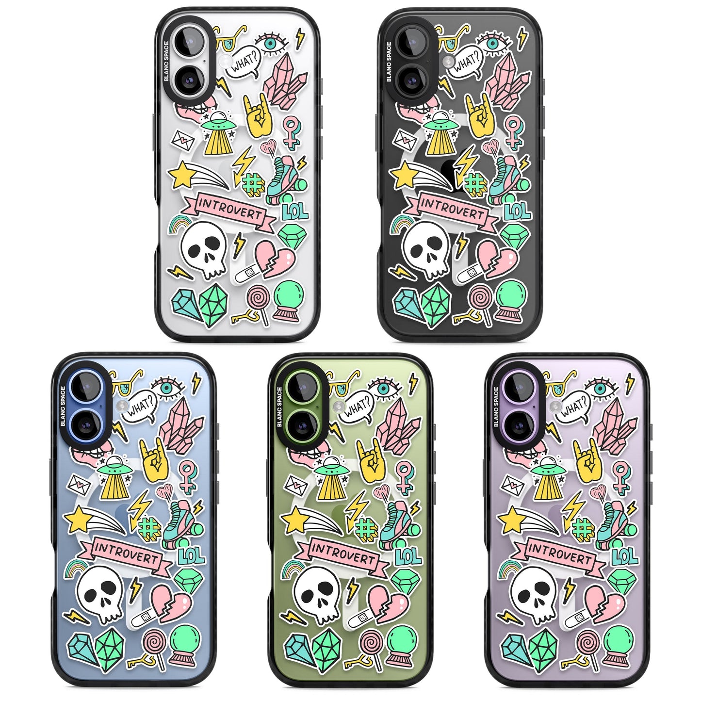 Autocollant introverti