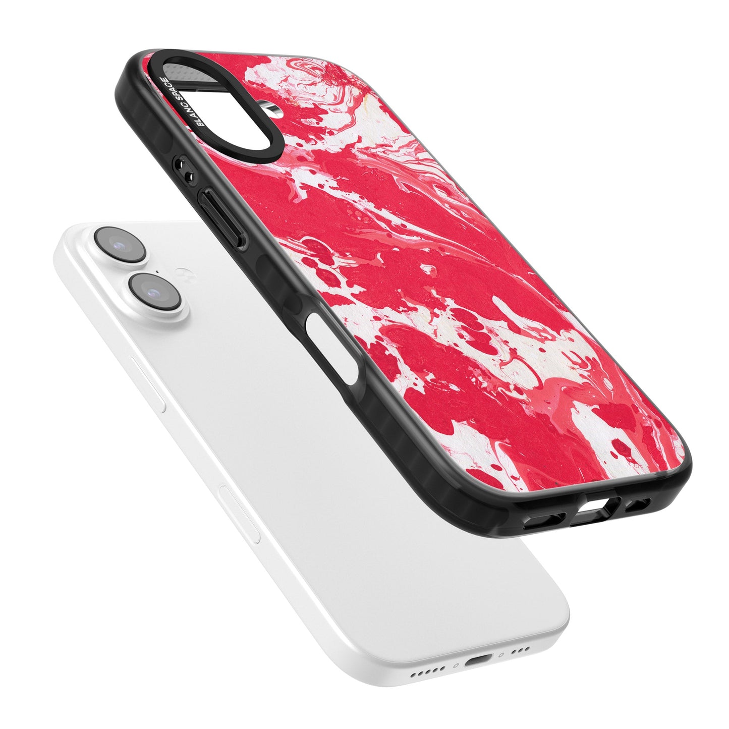 Red & White Marbled