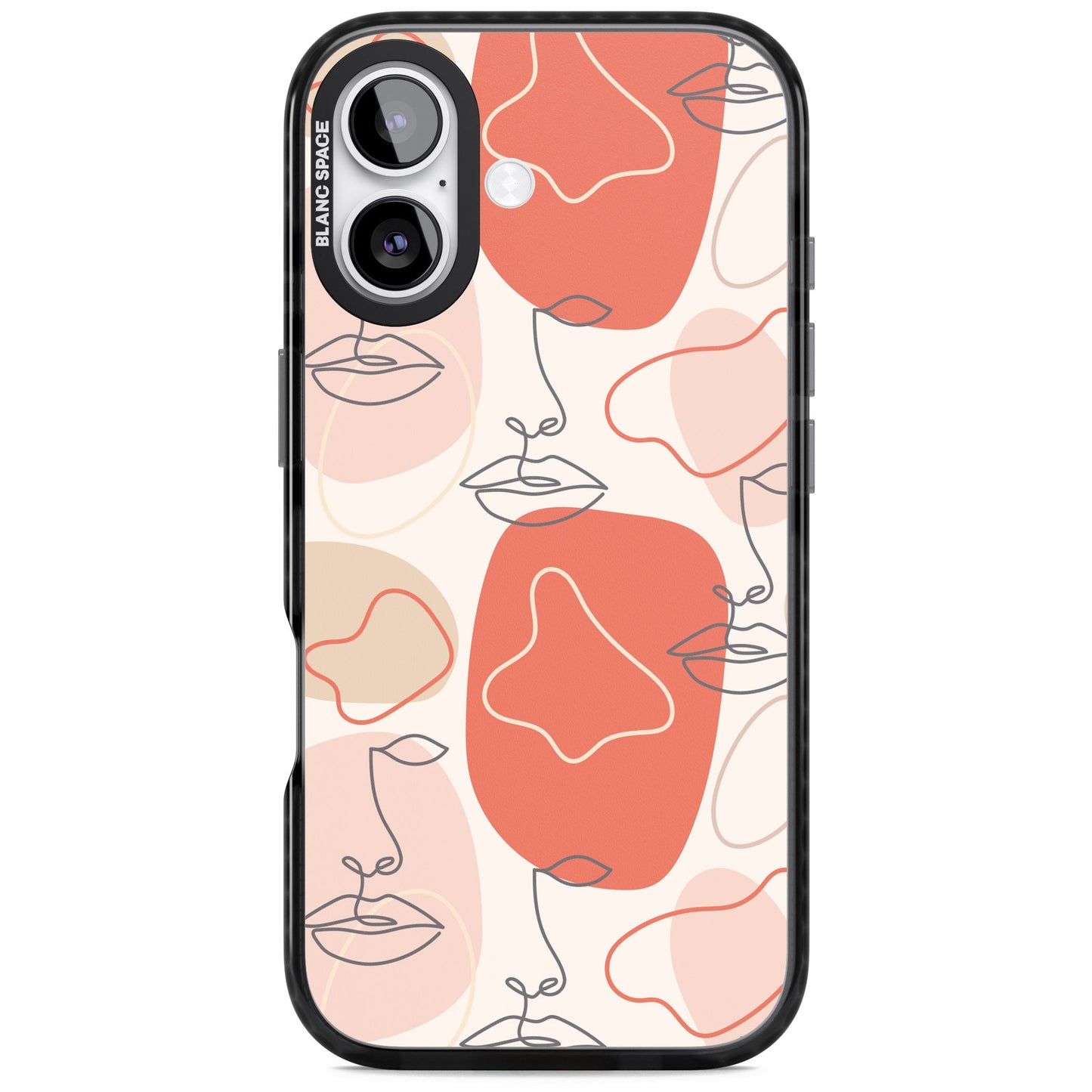 Abstract Face Line Art