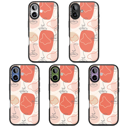 Abstract Face Line Art