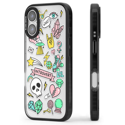 Autocollant introverti