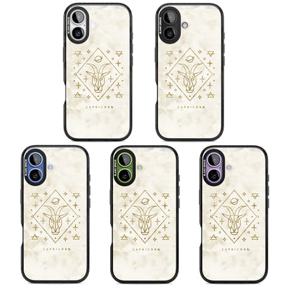 Motif du zodiaque Capricorne en or