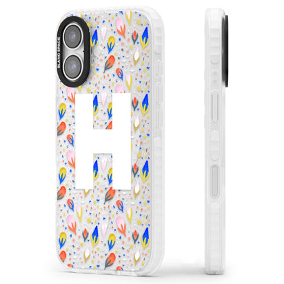 Personalised Abstract Floral Initial