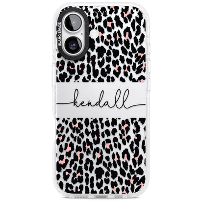 Personalised Cursive Leopard Spots