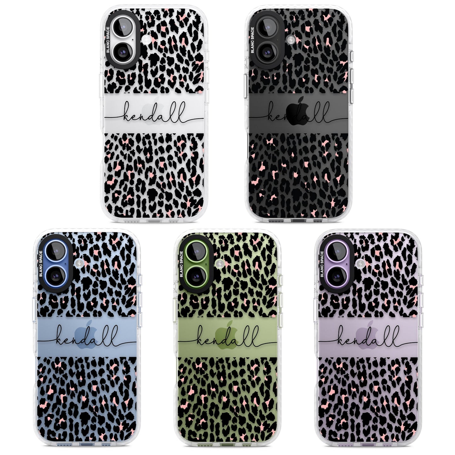 Personalised Cursive Leopard Spots