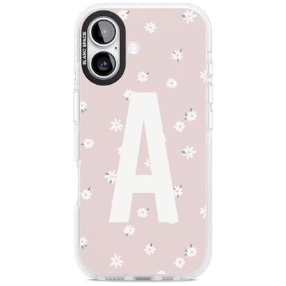 Personalised Pink Daisy Initial