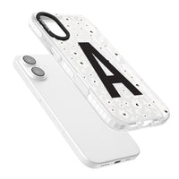 Initiale en gras personnalisée et florale