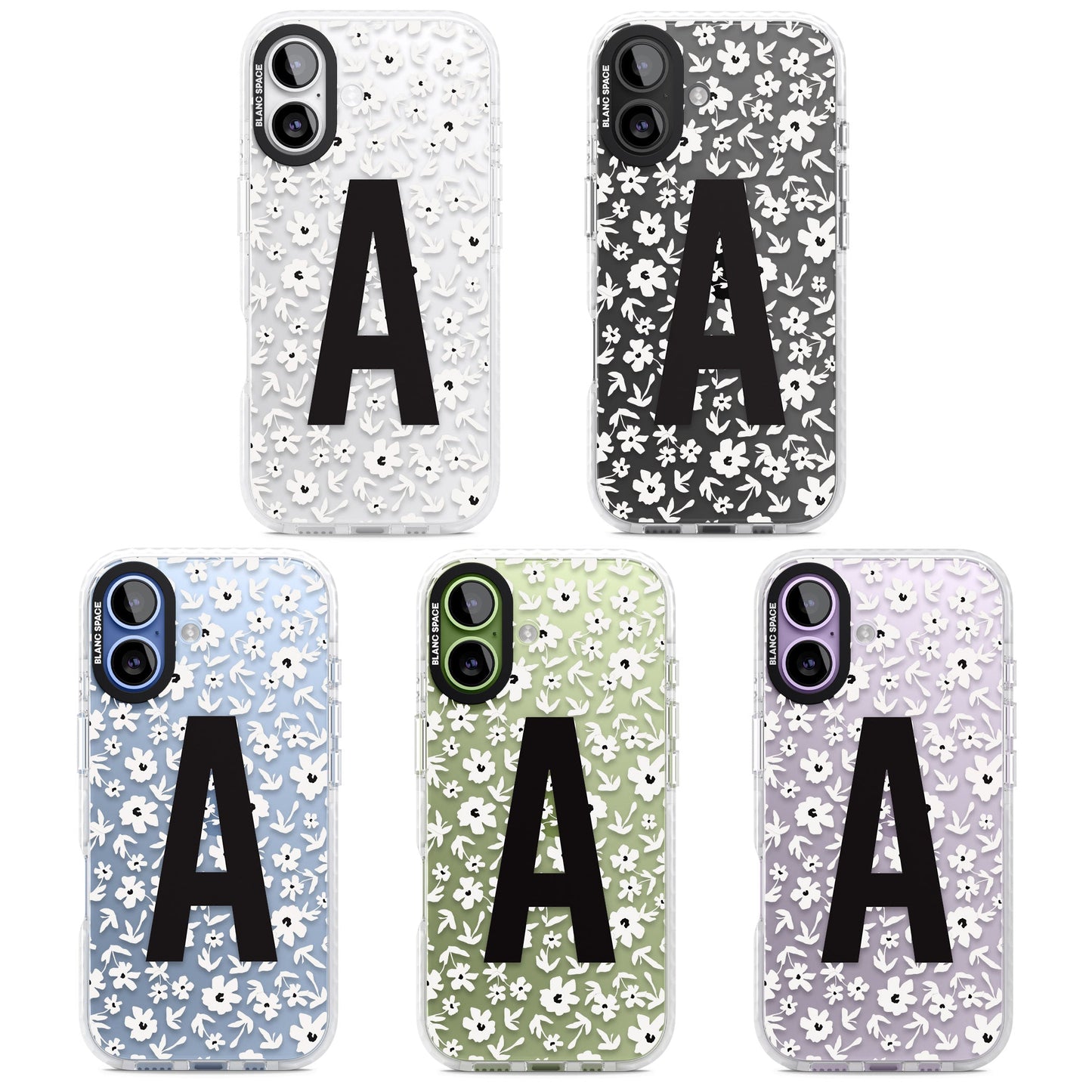 Initiale en gras personnalisée et florale