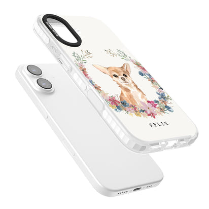 Personalised Chihuahua Floral Portrait