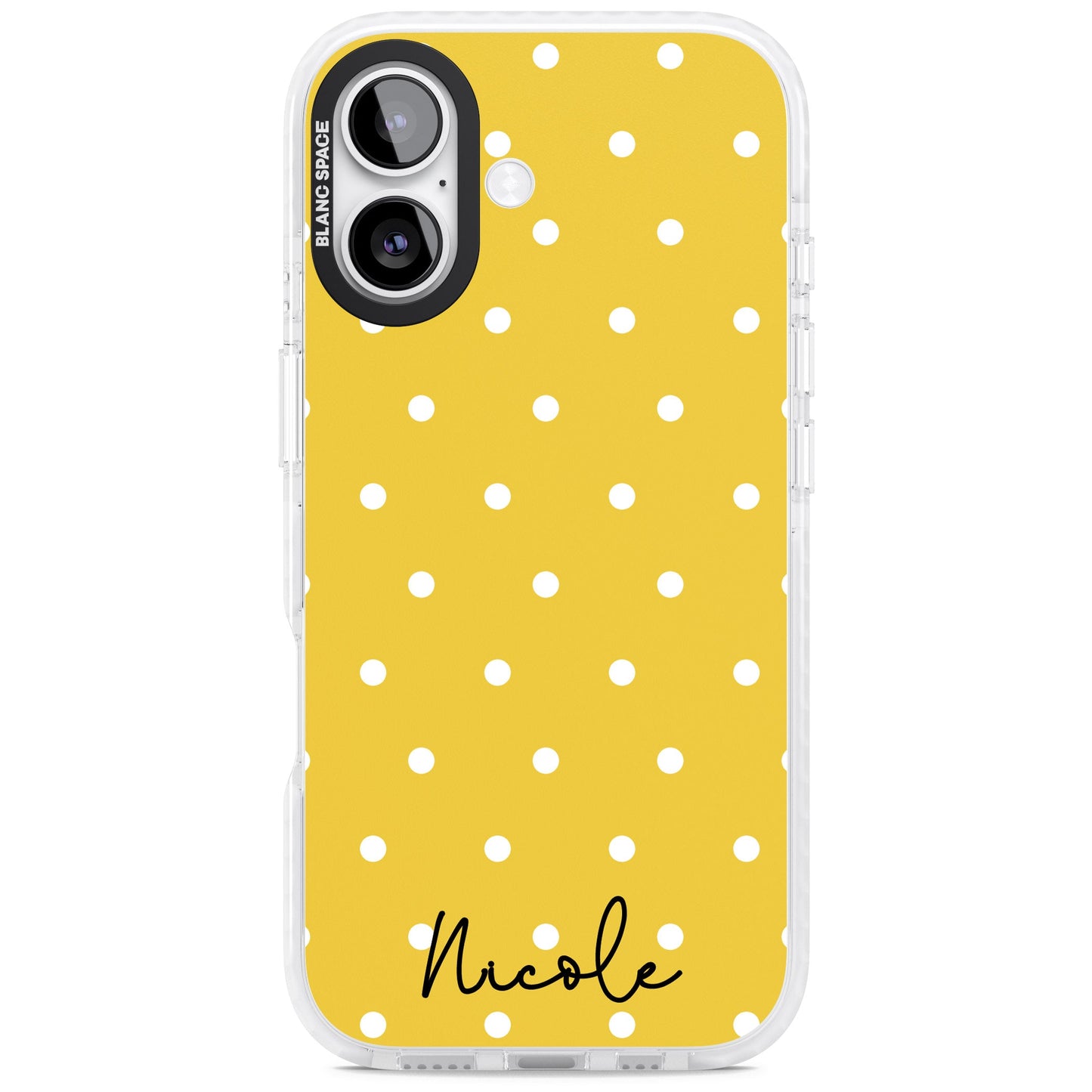 Personalised Yellow Polka Dot