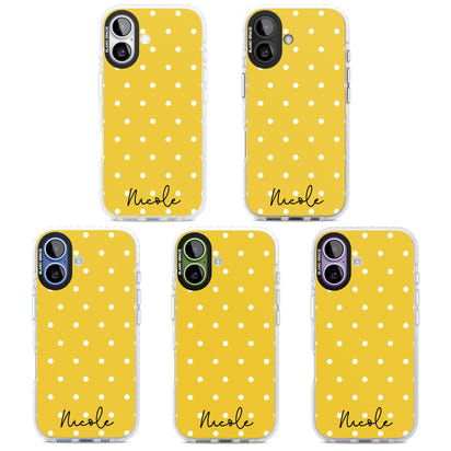 Personalised Yellow Polka Dot