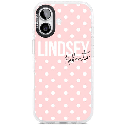 Personalised Pink Polka